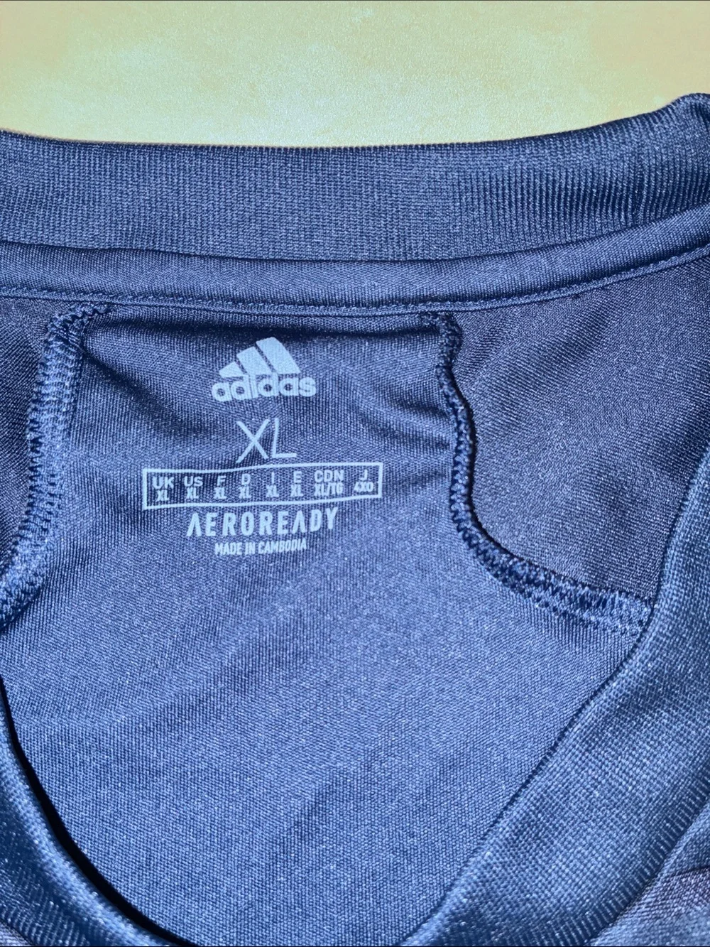 adidas Navy Blue Short-Sleeve Training Jersey
